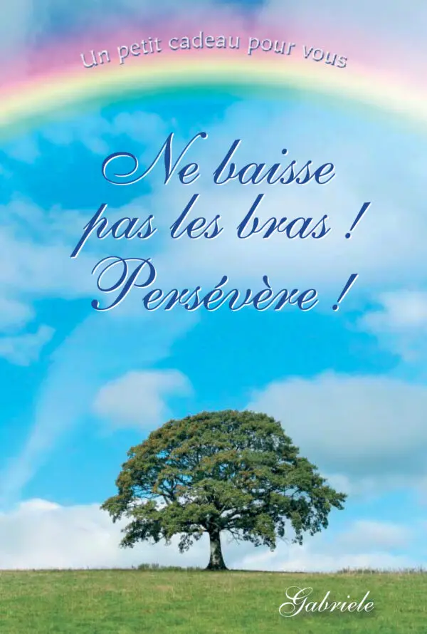 Ne baisse pas les bras ! Persévère !