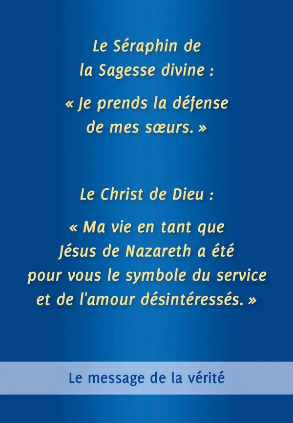 Séraphin de la Sagesse divine : Je prends la défense de mes sœurs